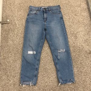 ASOS Super High Rose Crop Jean